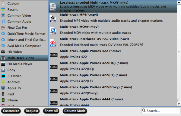 Lossless mkv format