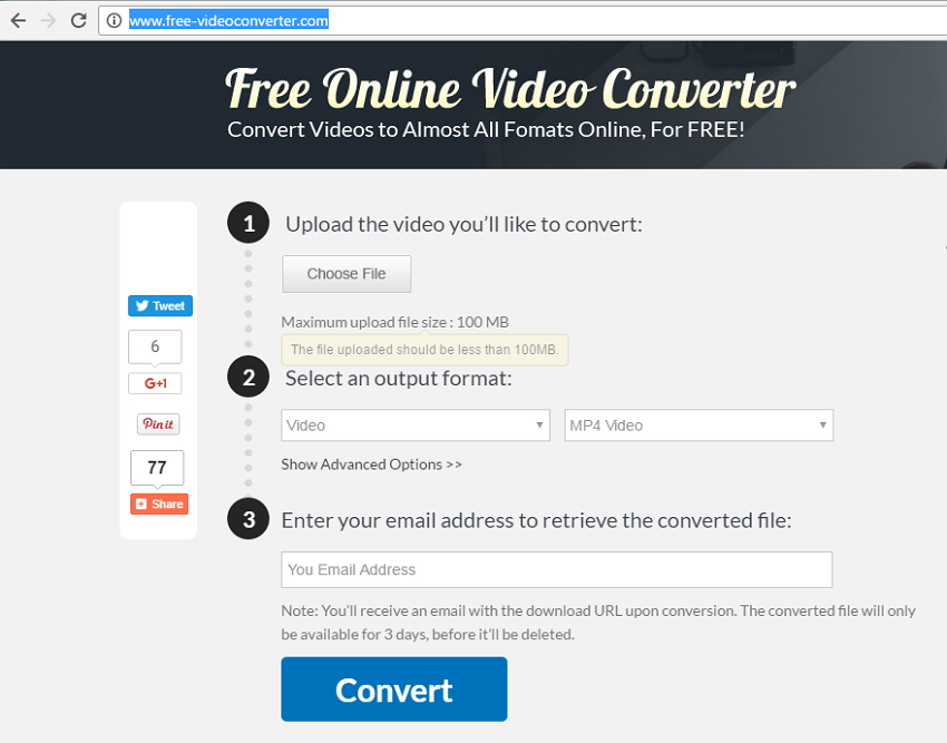 convert mov to mp4 online free over 500mb
